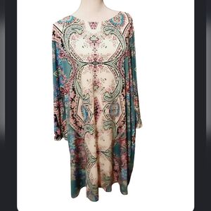 Tiana B. Multicolor Paisley Dress